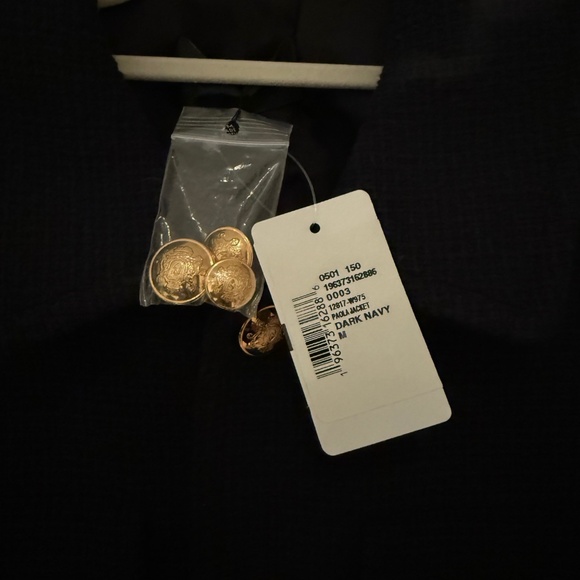 NWT Nili Lotan Paola Jacket in Dark Navy Size Medium (Retail: $1,150) - Picture 8 of 10